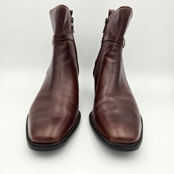 Sam Edelman Brawley Ankle Booties, Deep Pecan Leather, Women's Size 10 - Picture 8 of 16